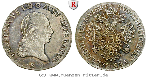 Klicken Sie auf das Bild um es auf Ihrem Rechner zu speichern oesterreich-kaiserreich-franz-ii--i--3-kreuzer/61141.jpg