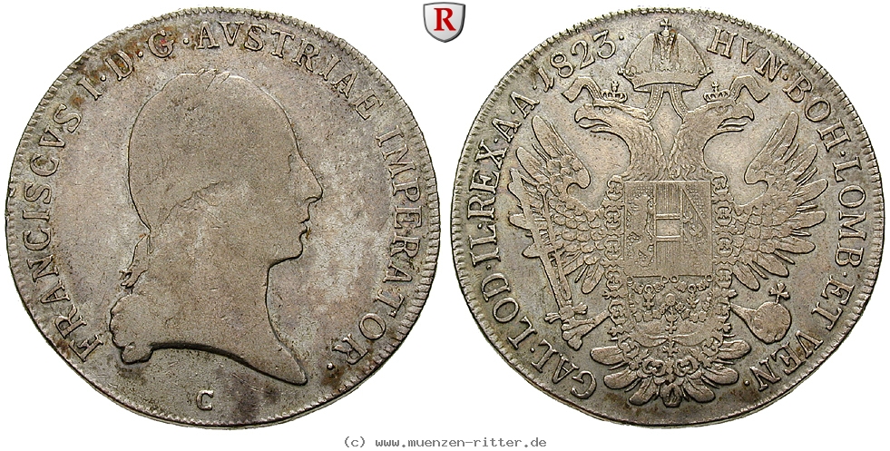 Klicken Sie auf das Bild um es auf Ihrem Rechner zu speichern oesterreich-kaiserreich-franz-ii--i--konventionstaler/101364.jpg