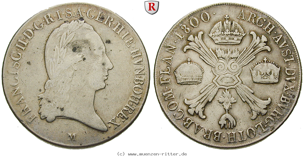 Klicken Sie auf das Bild um es auf Ihrem Rechner zu speichern oesterreich-kaiserreich-franz-ii--i--kronentaler/54653.jpg