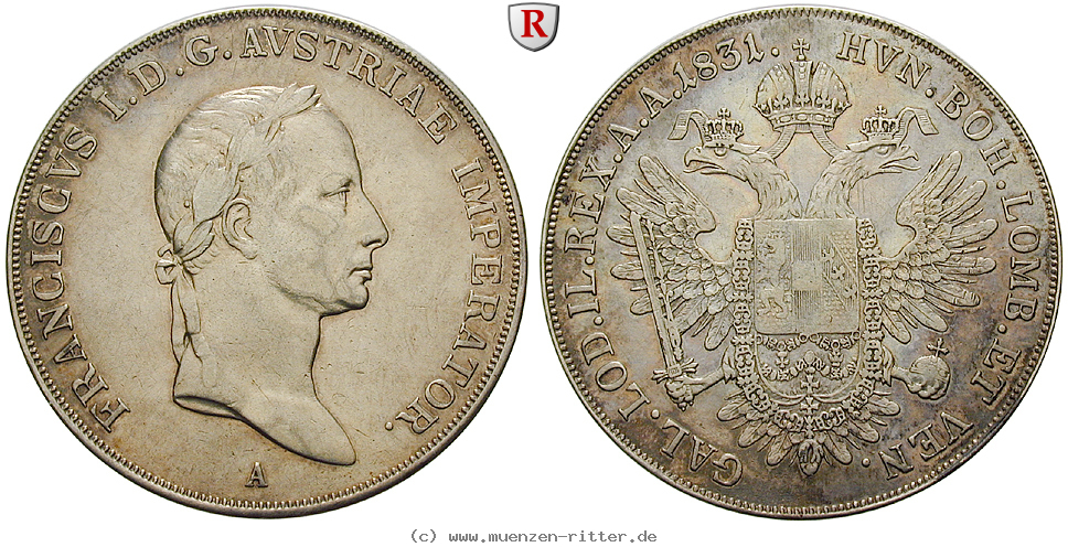 Klicken Sie auf das Bild um es auf Ihrem Rechner zu speichern oesterreich-kaiserreich-franz-ii--i--taler/39959.jpg
