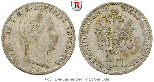 Klicken Sie auf das Bild um es auf Ihrem Rechner zu speichern oesterreich-kaiserreich-franz-joseph-i-1-4-gulden/16794.jpg