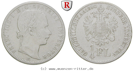 Klicken Sie auf das Bild um es auf Ihrem Rechner zu speichern oesterreich-kaiserreich-franz-joseph-i-1-4-gulden/24369.jpg