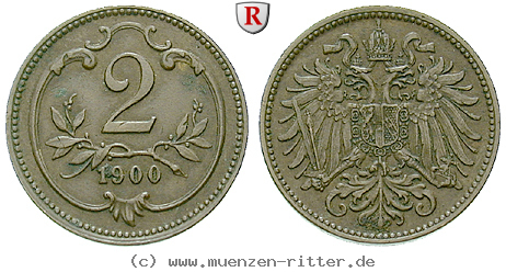Klicken Sie auf das Bild um es auf Ihrem Rechner zu speichern oesterreich-kaiserreich-franz-joseph-i-2-heller/42448.jpg