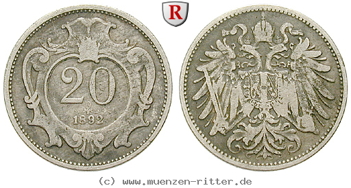 Klicken Sie auf das Bild um es auf Ihrem Rechner zu speichern oesterreich-kaiserreich-franz-joseph-i-20-heller/42431.jpg