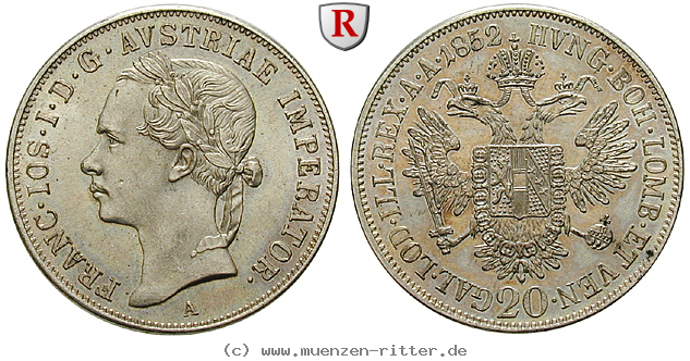 Klicken Sie auf das Bild um es auf Ihrem Rechner zu speichern oesterreich-kaiserreich-franz-joseph-i-20-kreuzer/39283.jpg