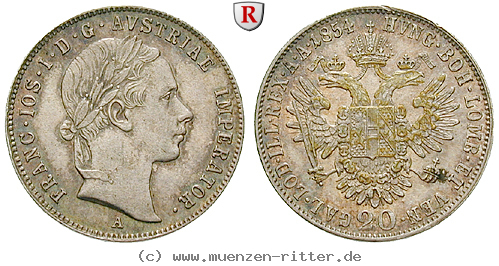 Klicken Sie auf das Bild um es auf Ihrem Rechner zu speichern oesterreich-kaiserreich-franz-joseph-i-20-kreuzer/46303.jpg