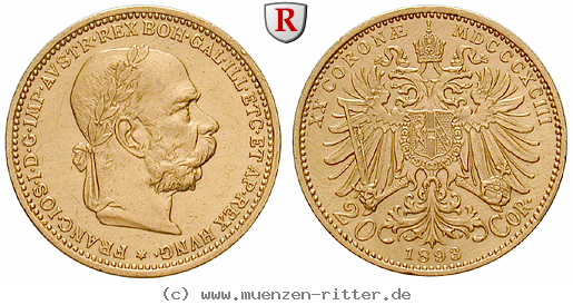 Klicken Sie auf das Bild um es auf Ihrem Rechner zu speichern oesterreich-kaiserreich-franz-joseph-i-20-kronen/55116.jpg
