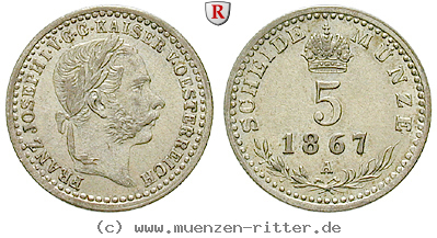 Klicken Sie auf das Bild um es auf Ihrem Rechner zu speichern oesterreich-kaiserreich-franz-joseph-i-5-kreuzer/47192.jpg