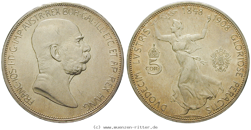Klicken Sie auf das Bild um es auf Ihrem Rechner zu speichern oesterreich-kaiserreich-franz-joseph-i-5-kronen/43832.jpg