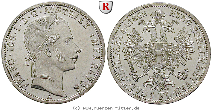 Klicken Sie auf das Bild um es auf Ihrem Rechner zu speichern oesterreich-kaiserreich-franz-joseph-i-gulden/85687.jpg