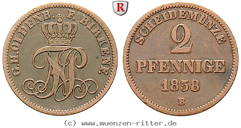 Klicken Sie auf das Bild um es auf Ihrem Rechner zu speichern oldenburg-nicolaus-friedrich-peter-2-pfennig/42814.jpg