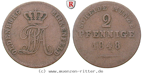 Klicken Sie auf das Bild um es auf Ihrem Rechner zu speichern oldenburg-nicolaus-friedrich-peter-2-pfennig/eadt2672.jpg
