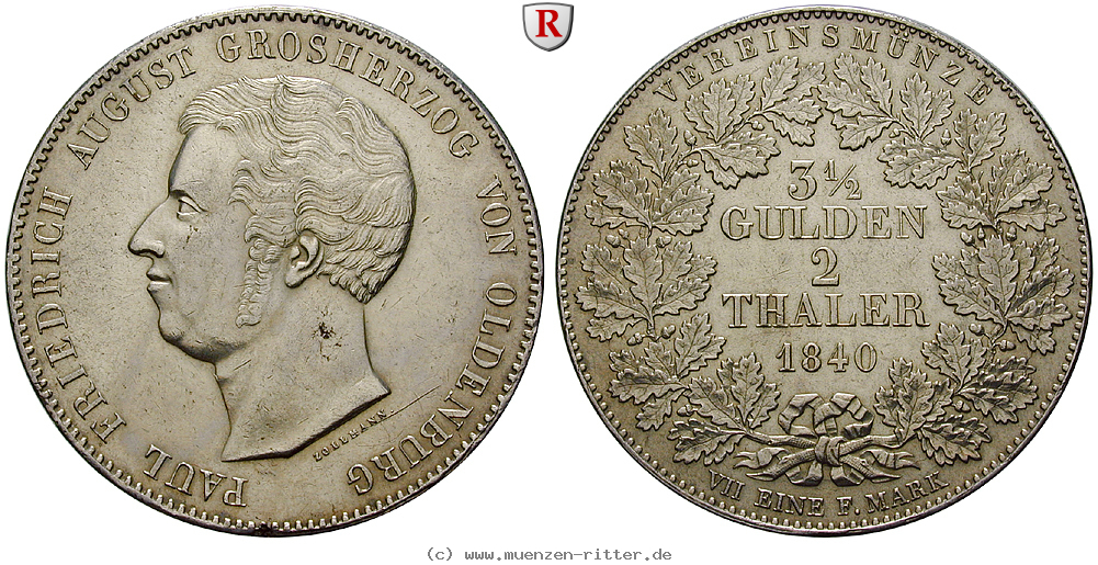 oldenburg-paul-friedrich-august-vereinsdoppeltaler/94149.jpg