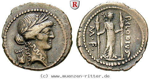 Klicken Sie auf das Bild um es auf Ihrem Rechner zu speichern p-clodius-denar/91601.jpg