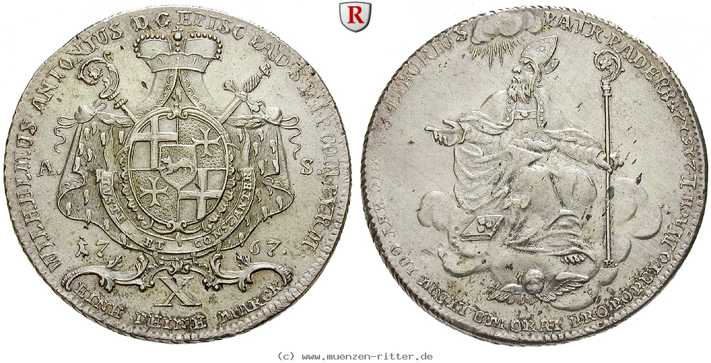 Klicken Sie auf das Bild um es auf Ihrem Rechner zu speichern paderborn-bistum-wilhelm-anton-von-asseburg-konventionstaler/75280.jpg