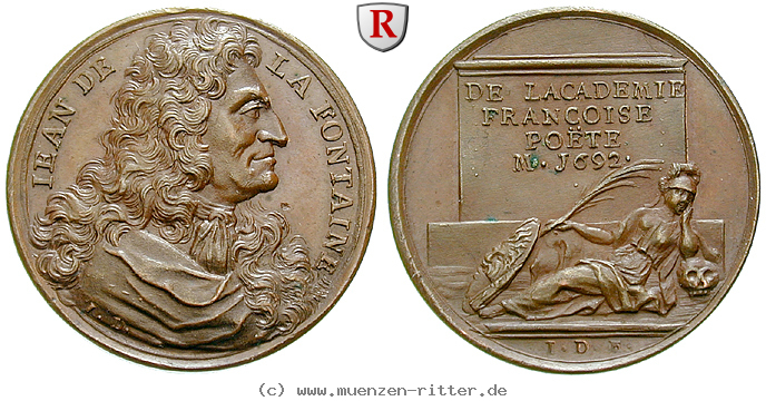 personenmedaillen-de-la-fontaine-jean--franzoesischer-schriftsteller-bronzemedaille/53098.jpg