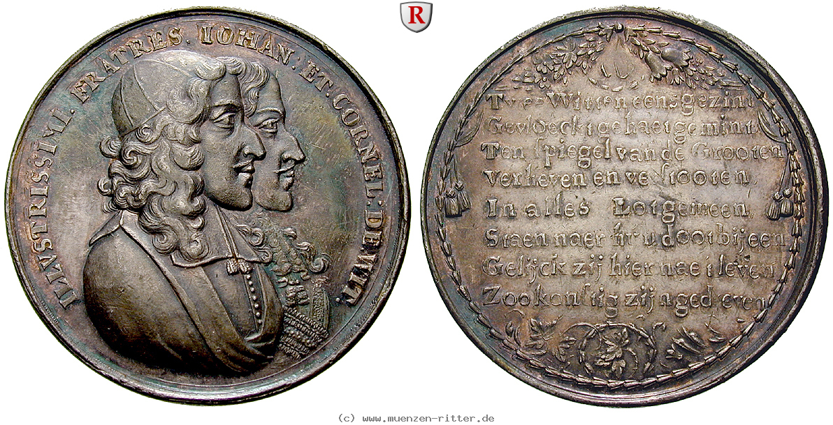 Klicken Sie auf das Bild um es auf Ihrem Rechner zu speichern personenmedaillen-de-witt-johann-und-cornelis--niederlaendische-politiker-silbermedaille/62439.jpg