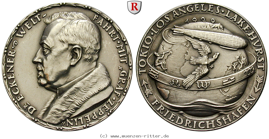 Klicken Sie auf das Bild um es auf Ihrem Rechner zu speichern personenmedaillen-eckener-hugo--deutscher-flugpionier-silbermedaille/99815.jpg