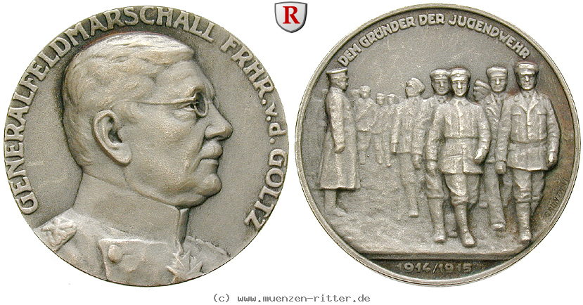 personenmedaillen-goltz-wilhelm-leopold-colmar-freiherr-von-der--preussischer-generalfeldmarschall-silbermedaille/51420.jpg