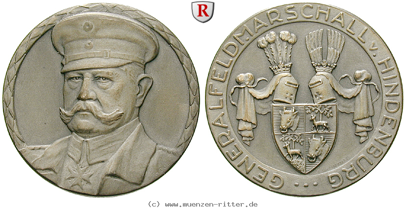 personenmedaillen-hindenburg-paul-von--deutscher-generalfeldmarschall-silbermedaille/35157.jpg