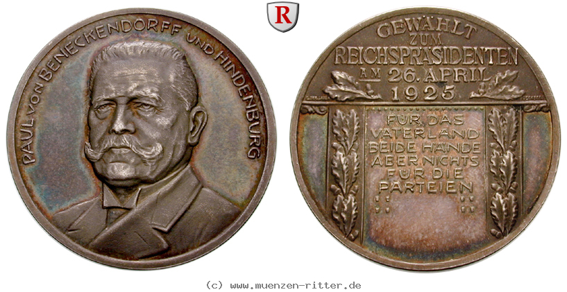 personenmedaillen-hindenburg-paul-von--deutscher-generalfeldmarschall-silbermedaille/emed324.jpg