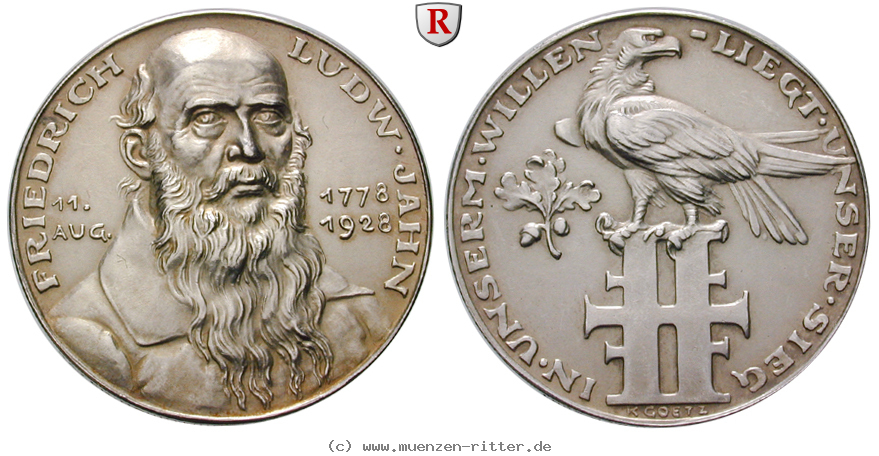 personenmedaillen-jahn-friedrich-ludwig--begruender-der-turnbewegung-silbermedaille/emed309.jpg