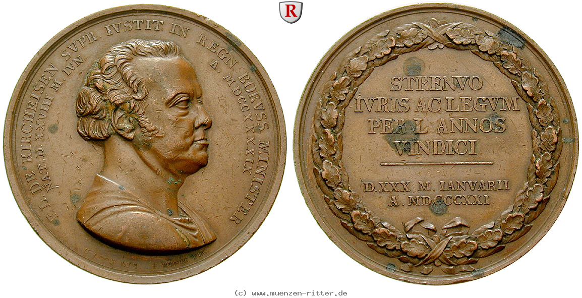 personenmedaillen-kircheisen-friedrich-leopold-von--preussischer-jurist-und-staatsministe-bronzemedaille/66318.jpg