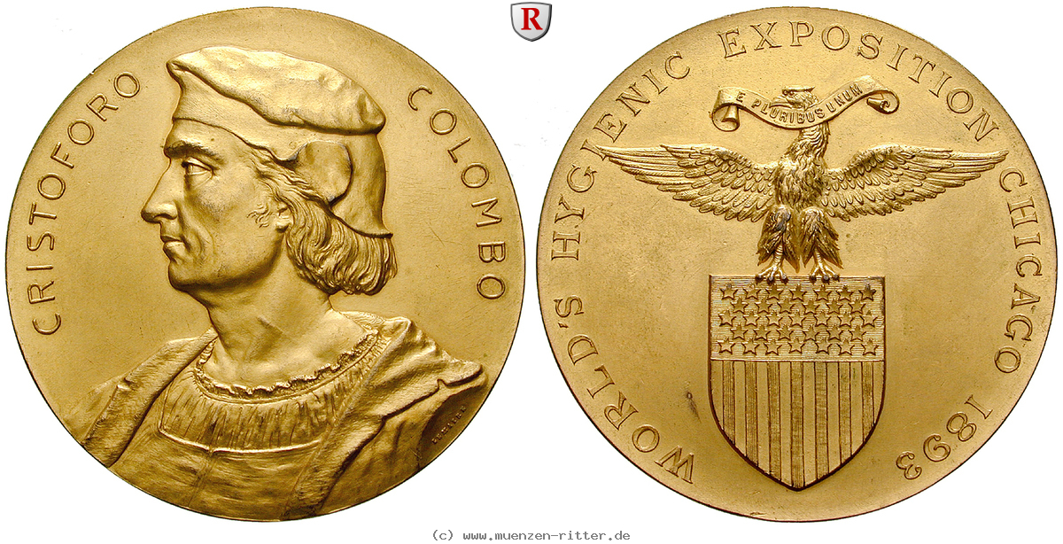 personenmedaillen-kolumbus-christof--portugiesischer-seefahrer-vergoldete-bronzemedaille/53014.jpg