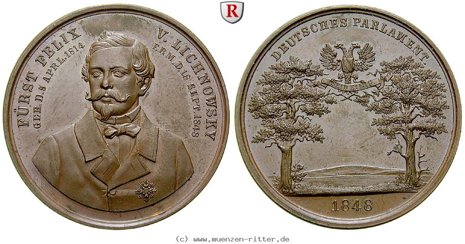 personenmedaillen-lichnowsky-felix-fuerst-von--deutscher-politiker-bronzemedaille/63439.jpg