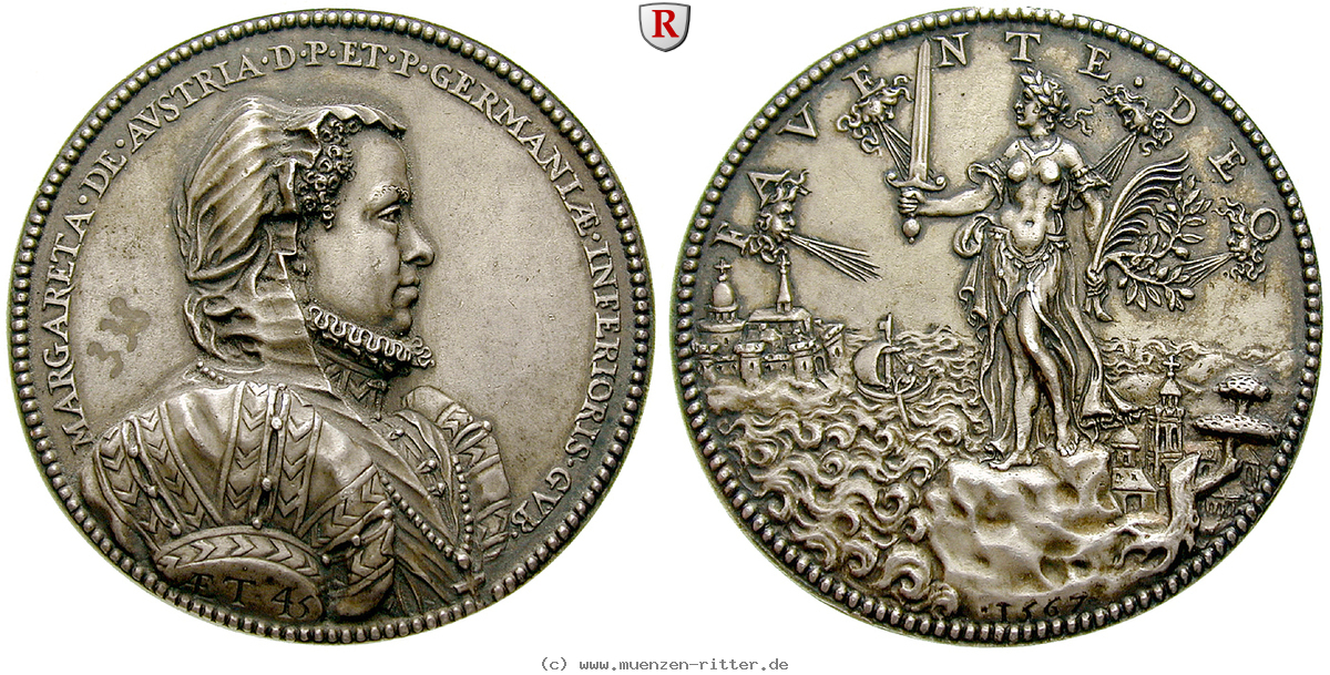 Klicken Sie auf das Bild um es auf Ihrem Rechner zu speichern personenmedaillen-margarethe-von-parma--statthalterin-der-habsburgischen-niederlande-versilberte-bronzemedaille/50912.jpg