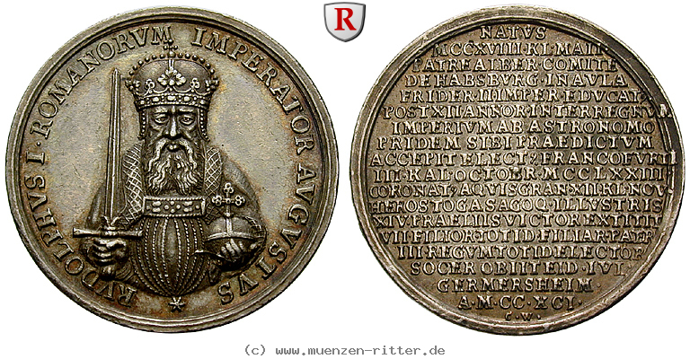 Klicken Sie auf das Bild um es auf Ihrem Rechner zu speichern personenmedaillen-rudolf-i-silbermedaille/96995.jpg
