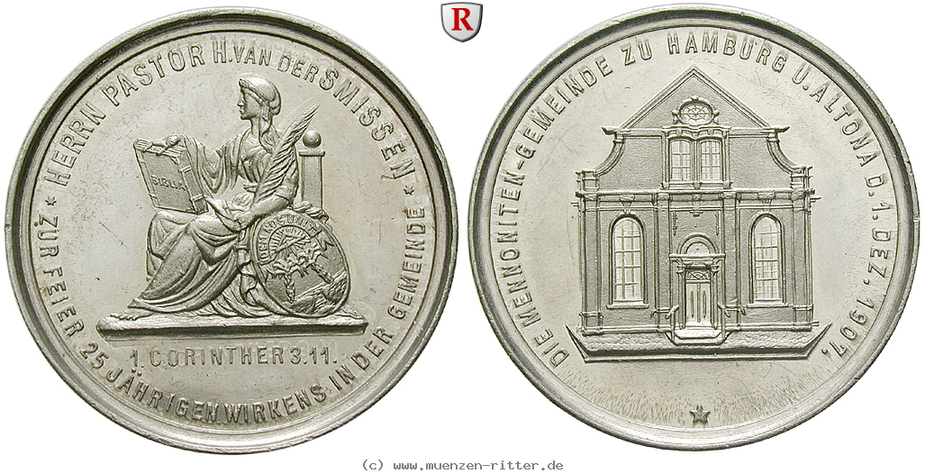 Klicken Sie auf das Bild um es auf Ihrem Rechner zu speichern personenmedaillen-smissen-hinrich-van-der--deutscher-mennonitenpastor-aluminiummedaille/50793.jpg