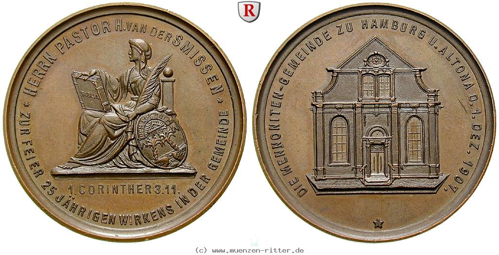 personenmedaillen-smissen-hinrich-van-der--deutscher-mennonitenpastor-bronzemedaille/50795.jpg