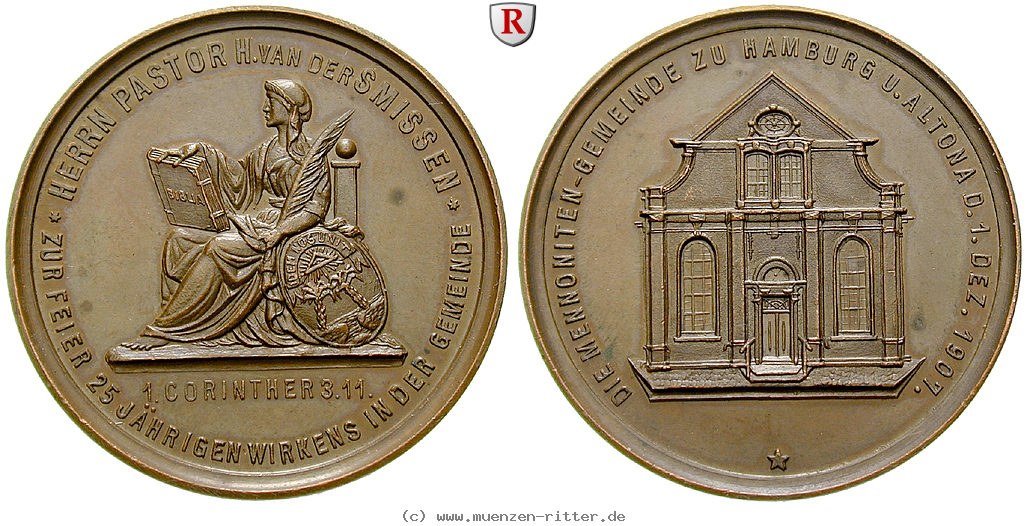 personenmedaillen-smissen-hinrich-van-der--deutscher-mennonitenpastor-bronzemedaille/50796.jpg