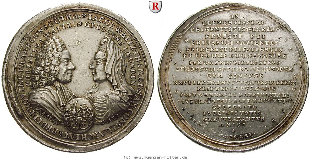 personenmedaillen-waitz-jakob--leibarzt-in-gotha-buergermeister-alchemist-silbermedaille/51375.jpg