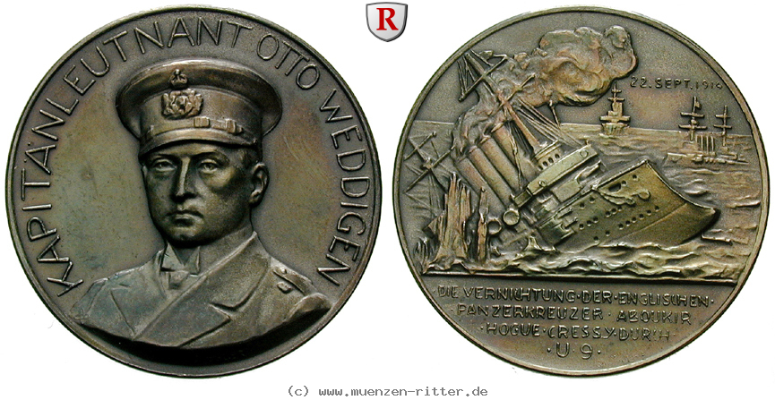Klicken Sie auf das Bild um es auf Ihrem Rechner zu speichern personenmedaillen-weddigen-otto-eduard--deutscher-u-boot-kapitaen-silbermedaille/35124.jpg
