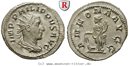 Klicken Sie auf das Bild um es auf Ihrem Rechner zu speichern philippus-i-antoninian/102696.jpg