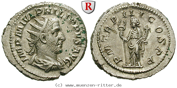 Klicken Sie auf das Bild um es auf Ihrem Rechner zu speichern philippus-i-antoninian/37081.jpg