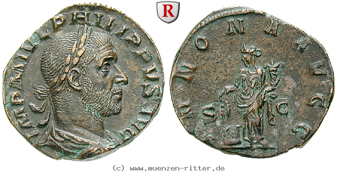 Klicken Sie auf das Bild um es auf Ihrem Rechner zu speichern philippus-i-sesterz/55889.jpg