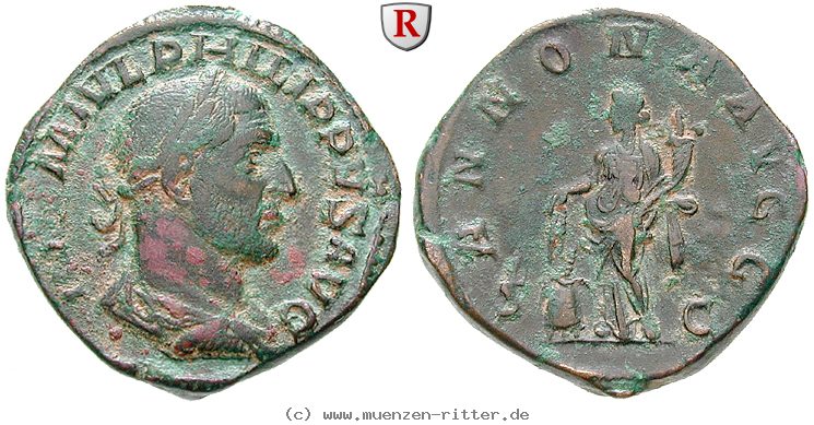 Klicken Sie auf das Bild um es auf Ihrem Rechner zu speichern philippus-i-sesterz/68553.jpg
