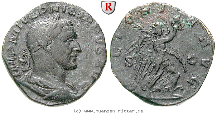 Klicken Sie auf das Bild um es auf Ihrem Rechner zu speichern philippus-i-sesterz/68555.jpg