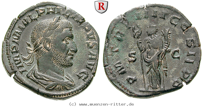 Klicken Sie auf das Bild um es auf Ihrem Rechner zu speichern philippus-i-sesterz/83901.jpg