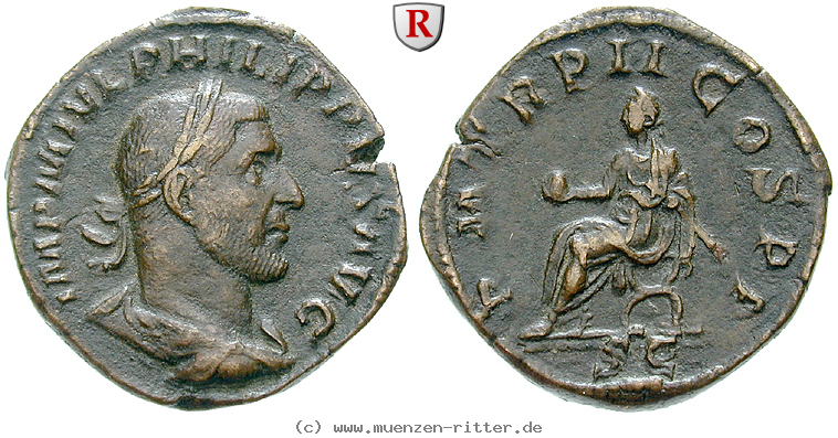 Klicken Sie auf das Bild um es auf Ihrem Rechner zu speichern philippus-i-sesterz/91311.jpg