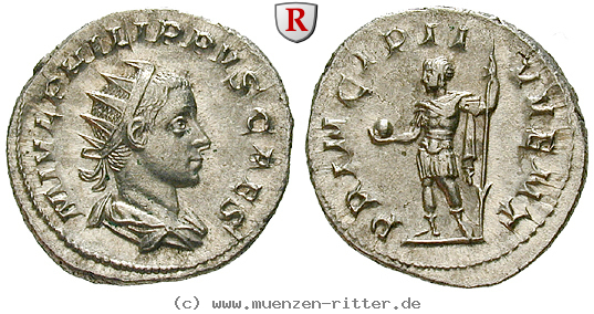 Klicken Sie auf das Bild um es auf Ihrem Rechner zu speichern philippus-ii--caesar-antoninian/37136.jpg