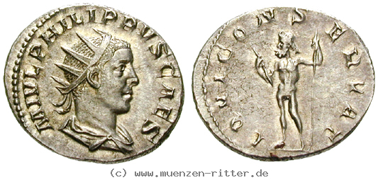 Klicken Sie auf das Bild um es auf Ihrem Rechner zu speichern philippus-ii--caesar-antoninian/erom6401.jpg