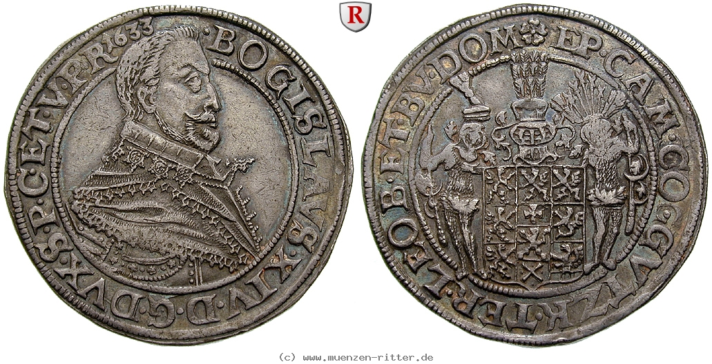 Klicken Sie auf das Bild um es auf Ihrem Rechner zu speichern pommern-bogislaus-xiv--als-bischof-von-cammin-reichstaler/100749.jpg