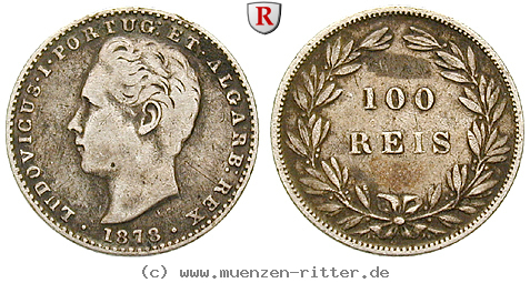 Klicken Sie auf das Bild um es auf Ihrem Rechner zu speichern portugal-luis-i-100-reis/42981.jpg