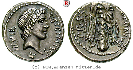 Klicken Sie auf das Bild um es auf Ihrem Rechner zu speichern q-sicinius-und-c-coponius-denar/67333.jpg