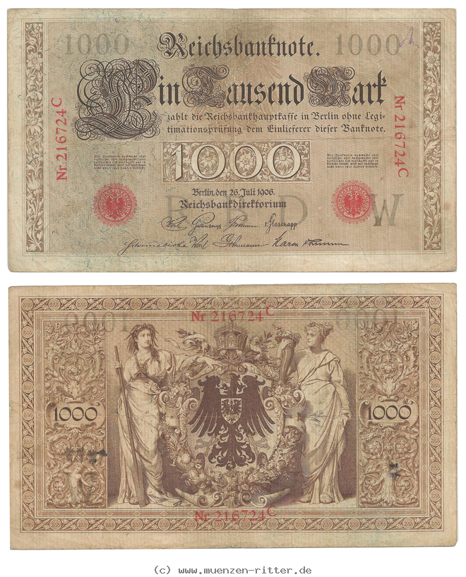 Klicken Sie auf das Bild um es auf Ihrem Rechner zu speichern reichsbanknoten-und-reichskassenscheine-1000-mark/78667.jpg