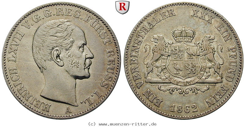 reuss-heinrich-lxvii-vereinstaler/93114.jpg